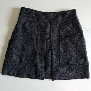 BCBGMaxAzria black a-line skirt
